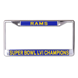 Super Bowl 56 Champions Rams Banner Frame 