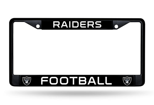 Las Vegas Raiders Black Chrome License Plate Frame