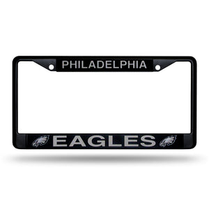 Philadelphia Eagles Black Chrome License Plate Frame 