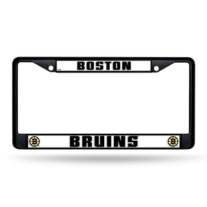 Boston Bruins Black Chrome License Plate Frame