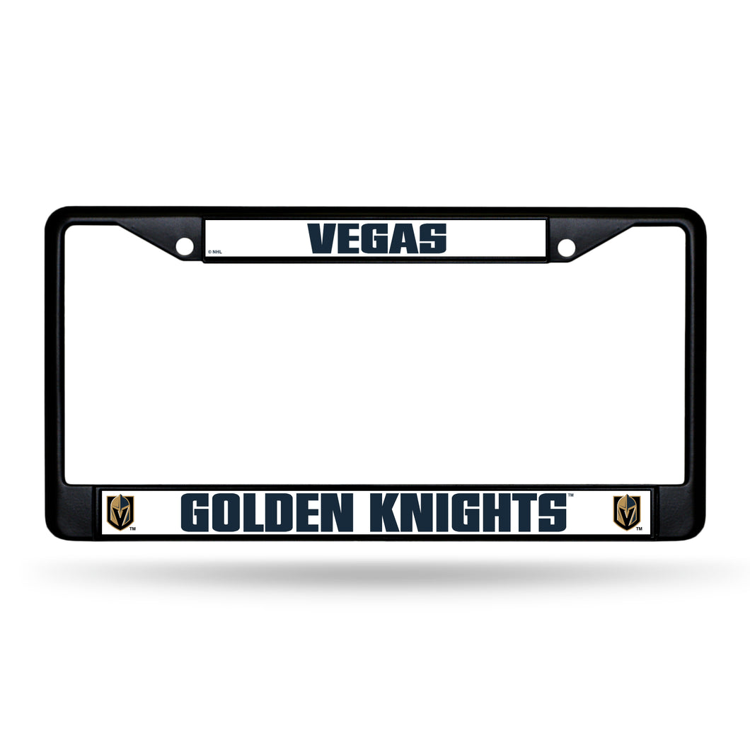 Vegas Golden Knights Black Chrome License Plate Frame