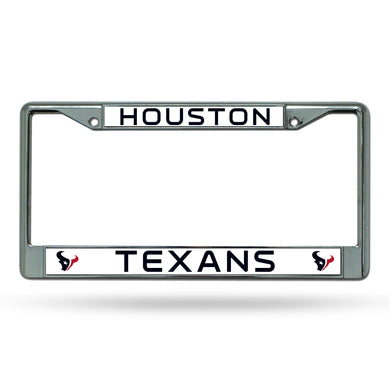 Houston Texans Chrome License Plate Frame 