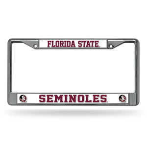 Florida State Chrome License Plate Frame