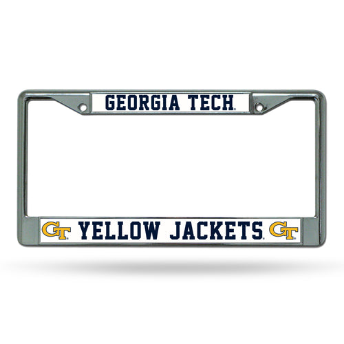 Georgia Tech Yellow Jackets Chrome License Plate Frame