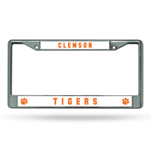 Clemson Tigers Chrome License Plate Frame