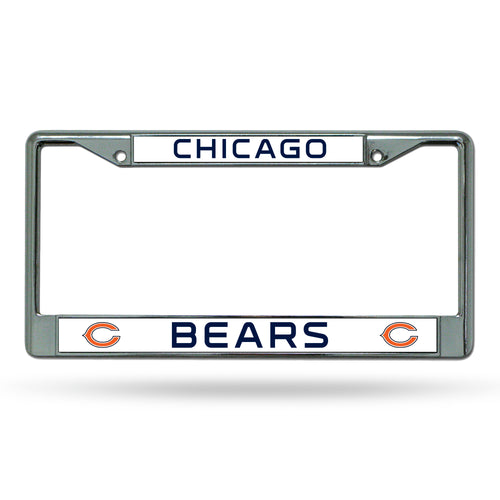 Chicago Bears Chrome License Plate Frame 