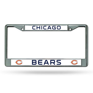 Chicago Bears Chrome License Plate Frame 
