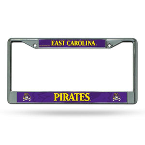East Carolina Pirates Chrome License Plate Frame