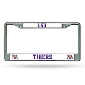 LSU Tigers Chrome License Plate Frame