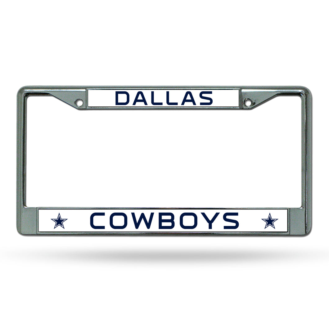 Dallas Cowboys Chrome License Plate Frame 