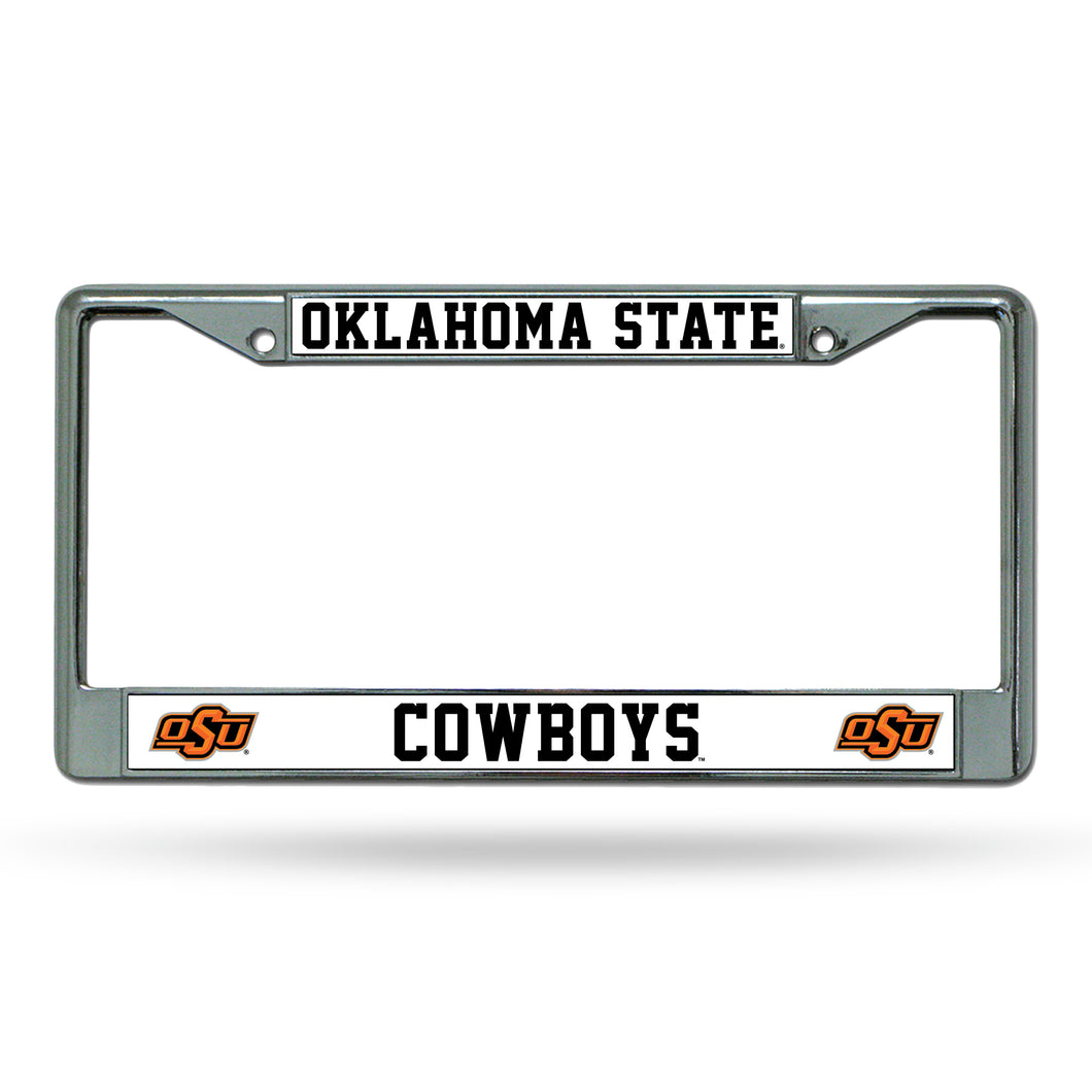 Oklahoma State Cowboys Chrome License Plate Frame