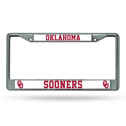 Oklahoma Sooners Chrome License Plate Frame
