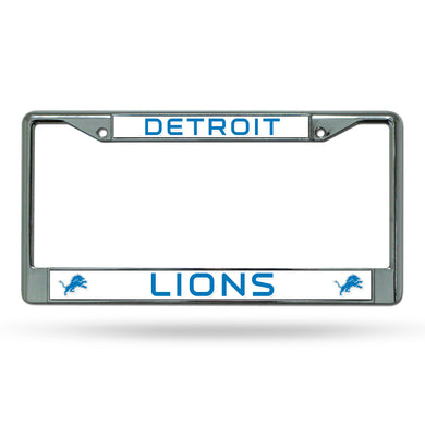 Detroit Lions Chrome License Plate Frame 