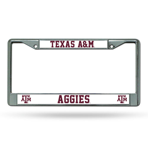 Texas A&M Aggies Chrome License Plate Frame