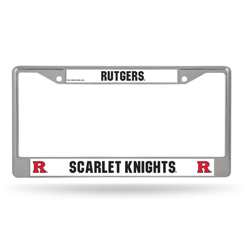 Rutgers Scarlet Knights Chrome License Plate Frame