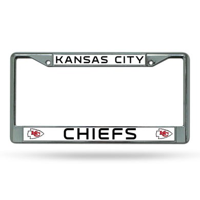 Kansas City Chiefs Chrome License Plate Frame 