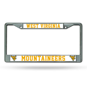 West Virginia Mountaineers Chrome License Plate Frame