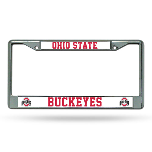 Ohio State Buckeyes Chrome License Plate Frame