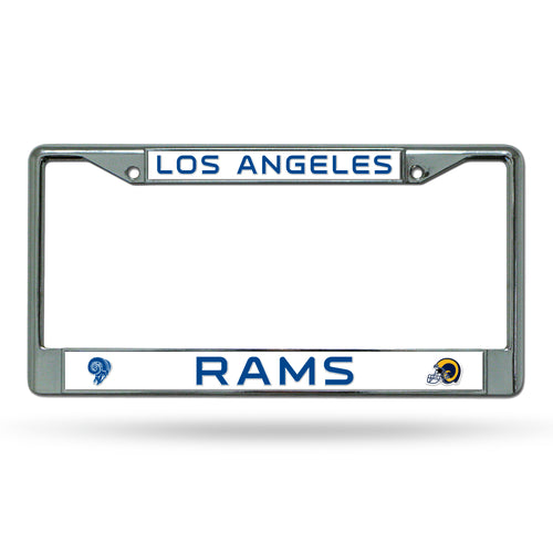 Los Angeles Rams Retro Chrome License Plate Frame 