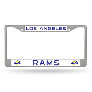 Los Angles Rams Chrome License Plate Frame