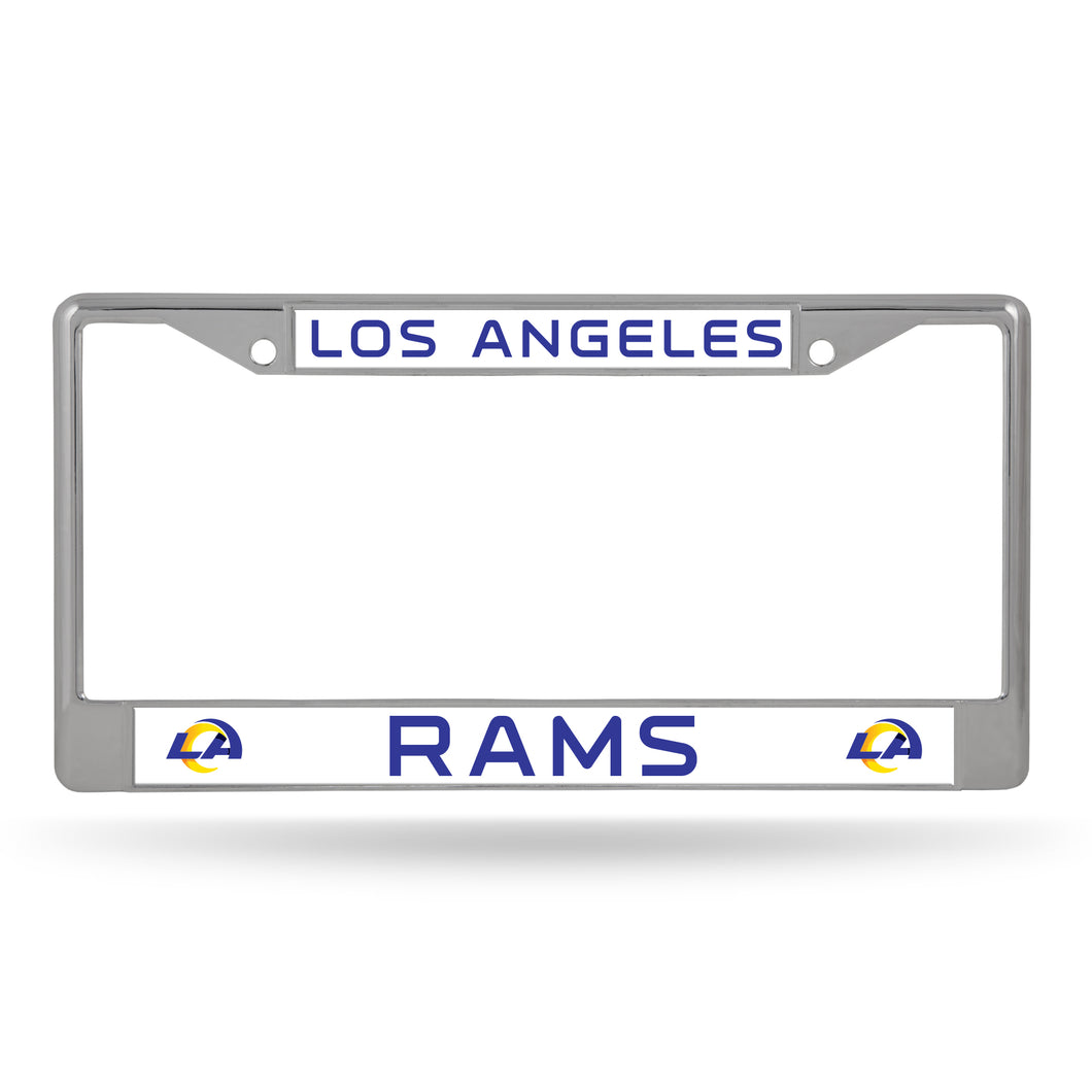 Los Angles Rams Chrome License Plate Frame