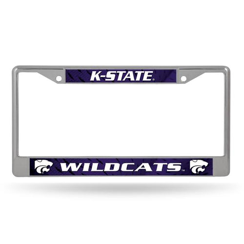 Kansas State Wildcats Chrome License Plate Frame