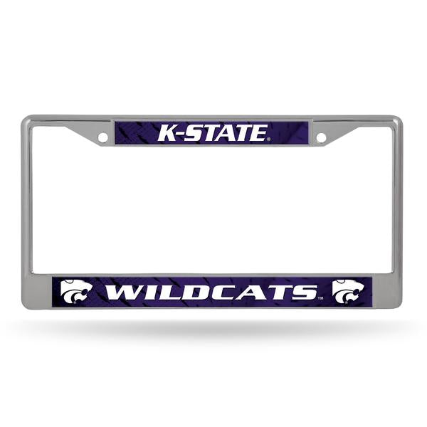 Kansas State Wildcats Chrome License Plate Frame