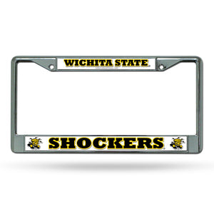 Witchita State Shockers Chrome License Plate Frame