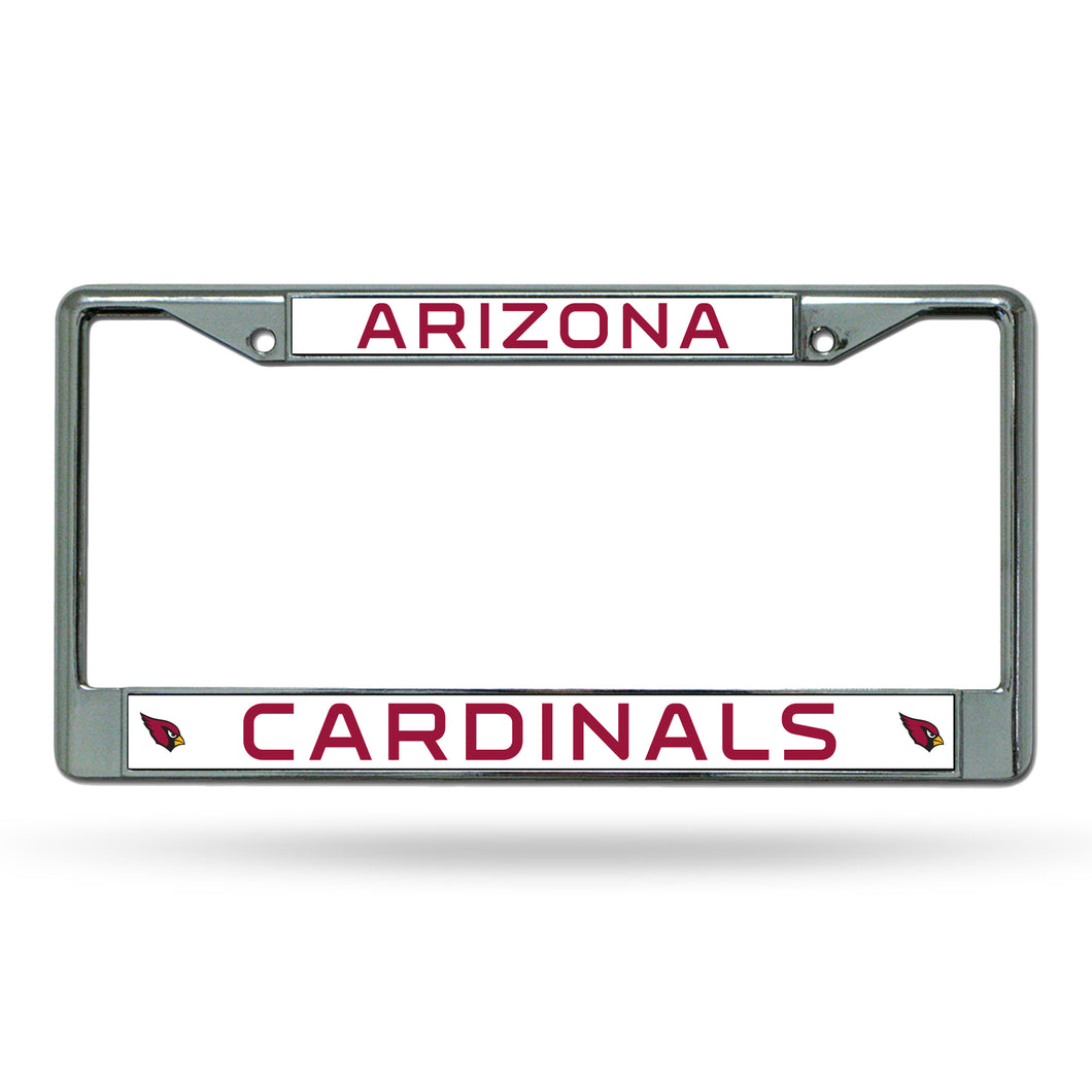 Arizona Cardinals Chrome License Plate Frame 
