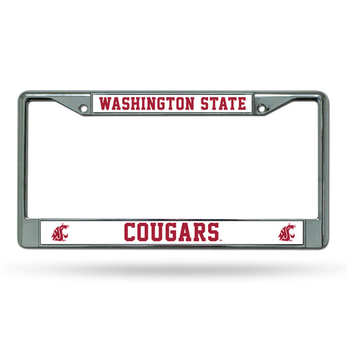 Washington State Cougars Chrome License Plate Frame