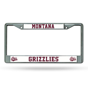 Montana Grizzlies Chrome License Plate Frame