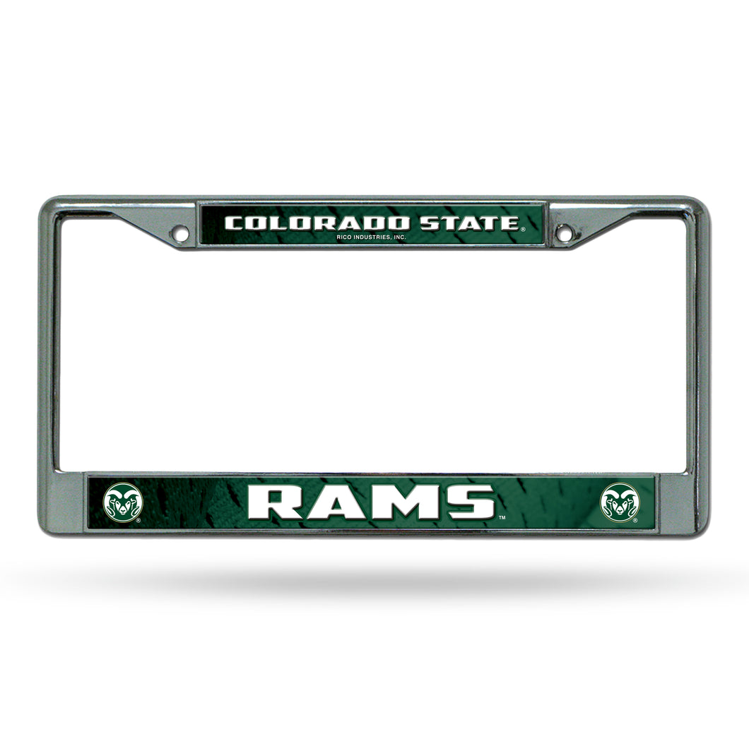 Colorado State Rams Chrome License Plate Frame