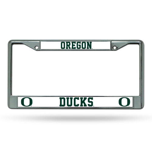 Oregon Ducks Chrome License Plate Frame