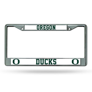 Oregon Ducks Chrome License Plate Frame