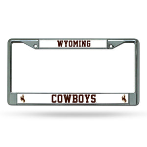 Wyoming Cowboys Chrome License Plate Frame