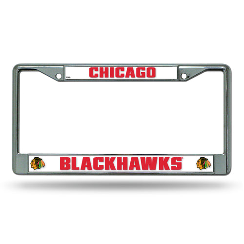 Chicago Blackhawks Chrome License Plate Frame