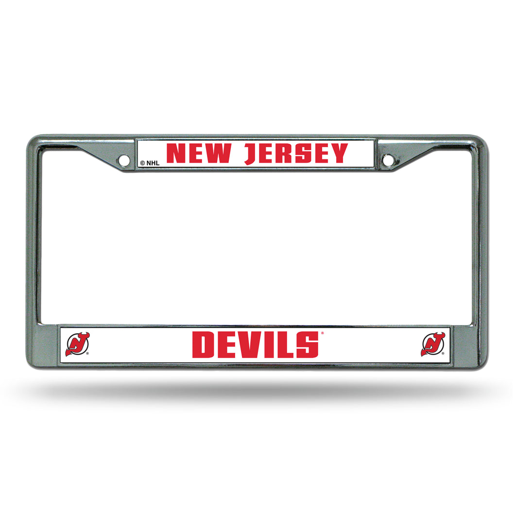New Jersey Devils Chrome License Plate Frame