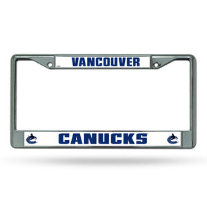 Vancouver Canucks Chrome License Plate Frame