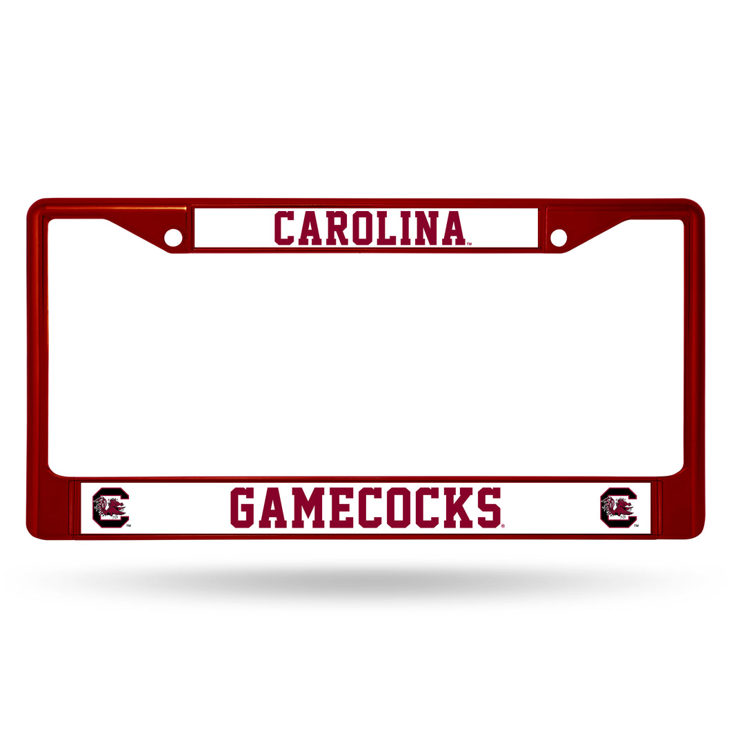 South Carolina  Maroon Chrome License Plate Frame