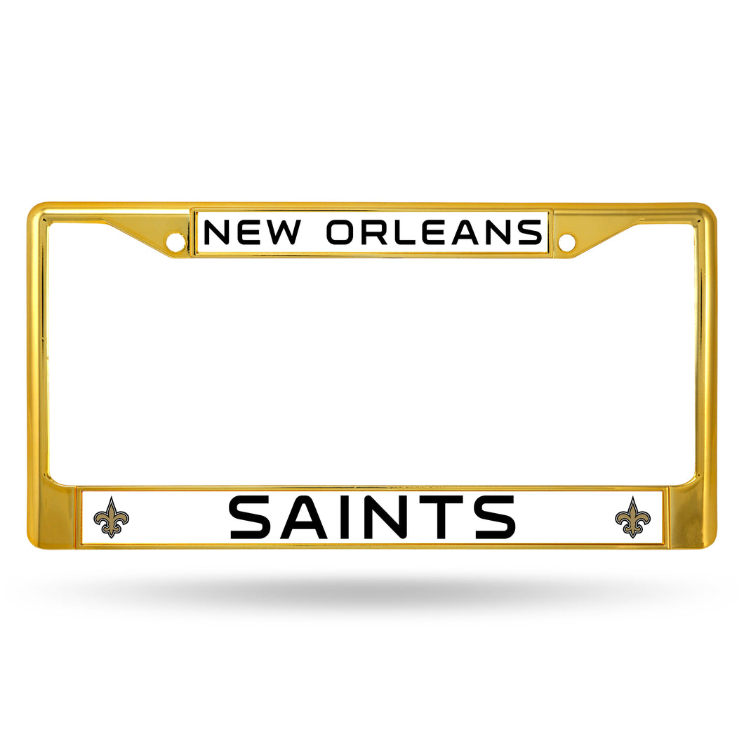 New Orleans Saints Color Chrome License Plate Frame 