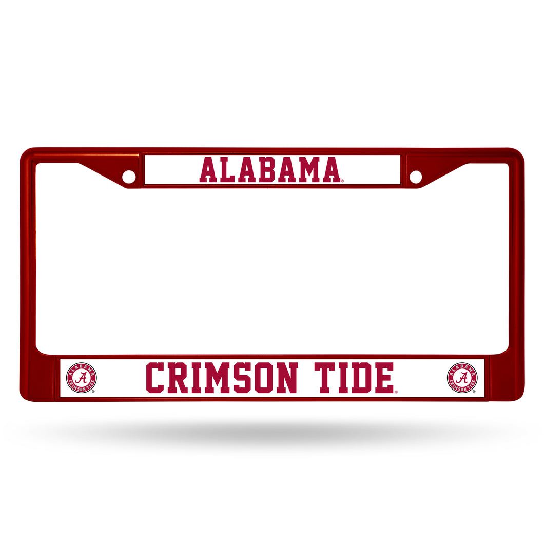 Alabama Crimson Tide Maroon Chrome License Plate Frame