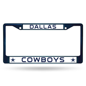 Dallas Cowboys Navy Color Chrome License Plate Frame 
