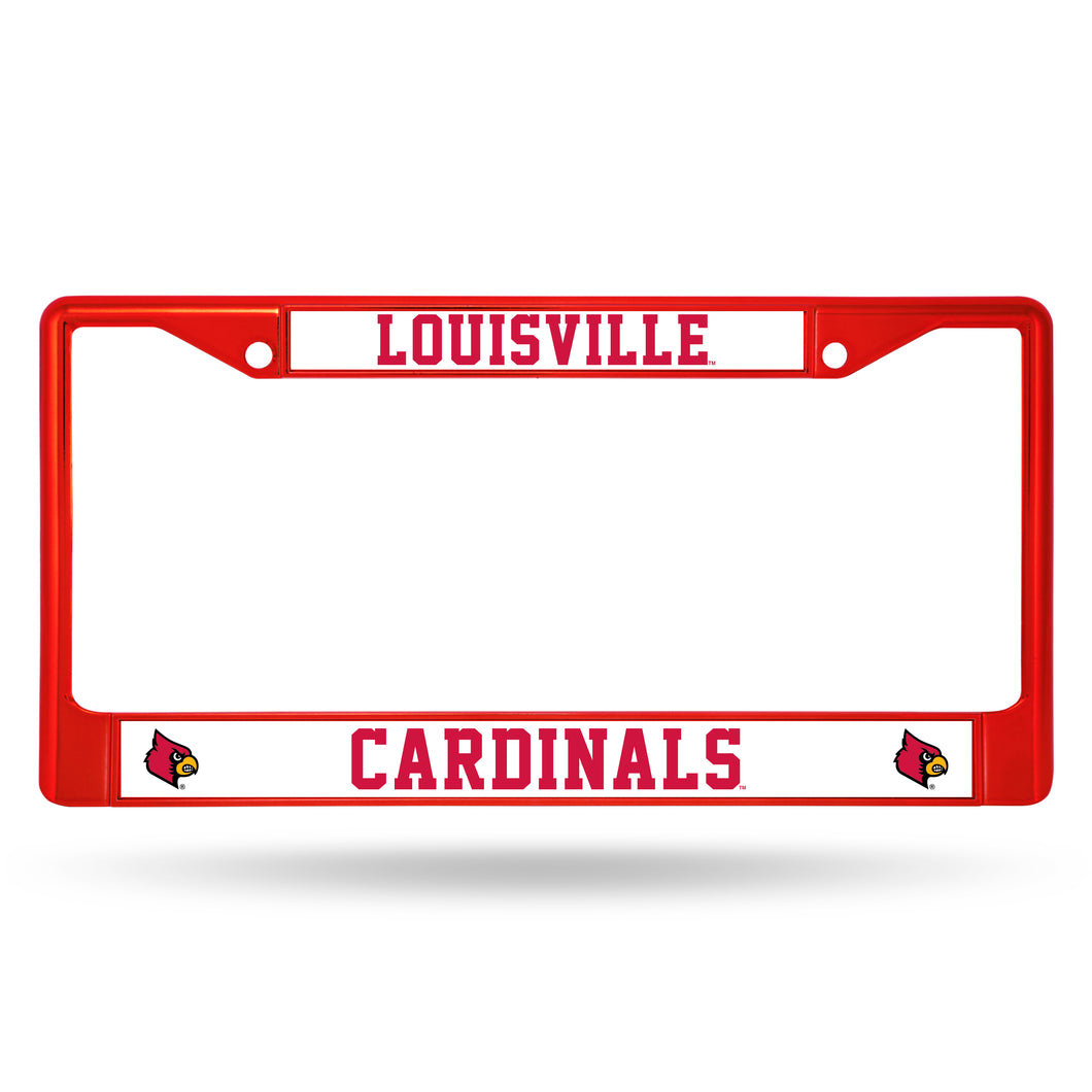 Louisville Cardinals Red Chrome License Plate Frame