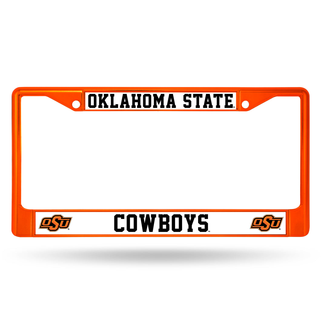 Oklahoma State Cowboys Orange Chrome License Plate Frame