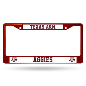 Texas A&M Maroon Chrome License Plate Frame