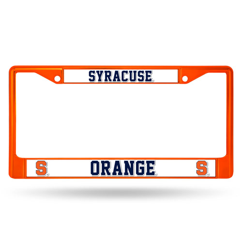 Syracuse Orange Chrome Orange License Plate Frame