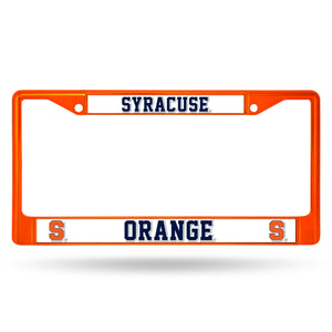 Syracuse Orange Chrome Orange License Plate Frame