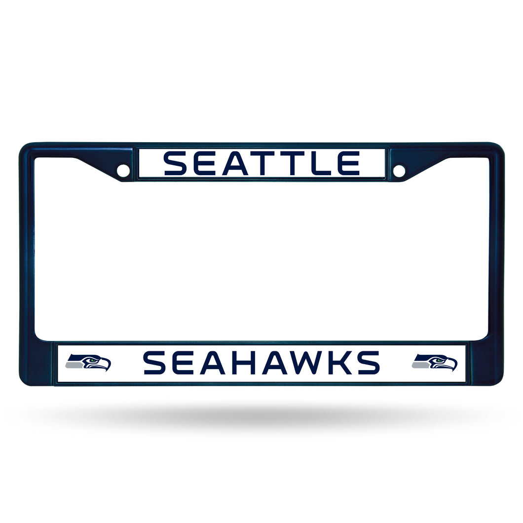 Seattle Seahawks Color Chrome License Plate Frame 
