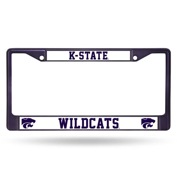 Kansas State Wildcats Color Chrome License Plate Frame