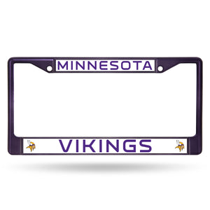 Minnesota Vikings Purple Color Chrome License Plate Frame 